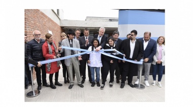 Massa, Katopodis y Perczyk inauguraron la Nueva Escuela Técnica de Educación Profesional Secundaria