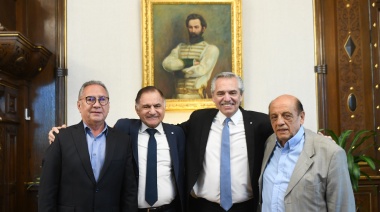 El Presidente se reunió con Descalzo, Mussi y Pereyra