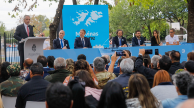Alberto Fernández convocó a fortalecer "el compromiso con Malvinas" 