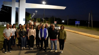 Se presentaron las nuevas luminarias LED en la avenida Mitre y el acceso Raúl Alfonsín