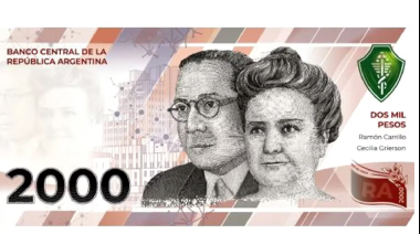 Así será el nuevo billete de 2.000 pesos que anunció el Banco Central
