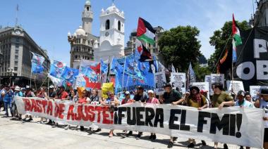 El Polo Obrero se movilizó para reclamar el pago de aguinaldo y alimentos