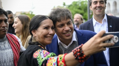 Kicillof y Boto recorrieron los avances de las obras del Río Luján