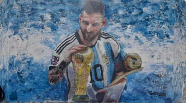 EL Municipio de Almirante Brown homenajeó  a Messi en su cumpleaños con una serie de murales