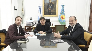 Kicillof recibió a Federico Susbielles en la Gobernación