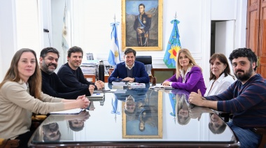 Los presidentes de bloque de Unión por La Patria bonaerenses se reunieron con el gobernador Axel Kicillof para facilitar la instalación de la planta productora de GNL de las empresas YPF y Petronas.