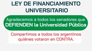 Se sancionó la Ley de Financiamiento Universitario, pero ¿quiénes fueron los senadores que votaron a favor y en contra?