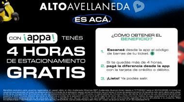 Alto Avellaneda implementa estacionamiento arancelado con 4 horas gratis para sus visitantes