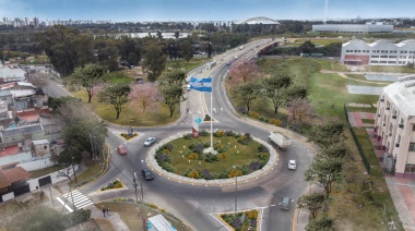 Distrito La Ribera: comenzaron los trabajos de puesta en valor en el Puente Olímpico