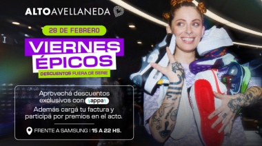 Descuentos y premios imperdibles en los Viernes Épicos de Alto Avellaneda