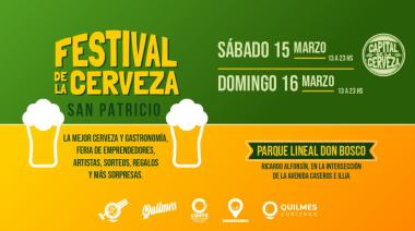 Se realizará una nueva edición del “Festival Cervecero, edición San Patricio”