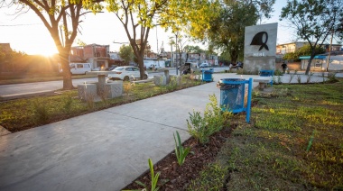 Lanús Gobierno inauguró la Plaza Hebe de Bonafini en Monte Chingolo