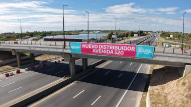 Kicillof inauguró la nueva bajada a la Avenida 520 de la Autopista Buenos Aires - La Plata