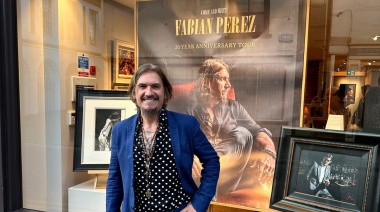 El retratista argentino Fabián Pérez hizo  una exitosa gira por 14 ciudades inglesas