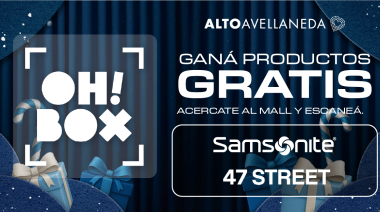 Alto Avellaneda lanzó las Oh! Box de diciembre con premios de Samsonite y 47 Street