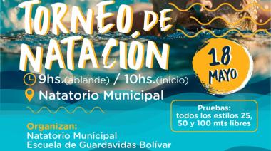 Torneo de Natación para adultos en el Natatorio Municipal de Bolivar