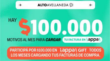 Alto Avellaneda: $100.000 motivos para cargar tu factura en ¡appa!