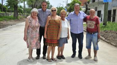 Katopodis y Cascallares recorrieron las obras que conecta la nueva estación con el centro de Longchamps