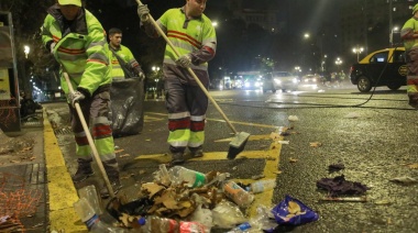 Comienza la limpieza intensiva en la zona del Congreso