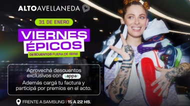 "Descuentos y premios en los Viernes Épicos de Alto Avellaneda"