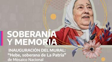 Inauguran un mural en memoria a Hebe de Bonafini