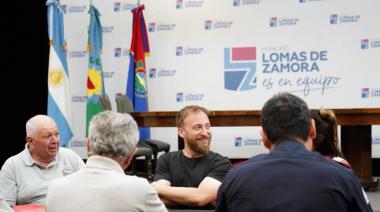 Otermín recibió a las autoridades de los Bomberos Voluntarios