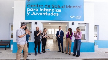 El intendente de Lanús Julián Álvarez inauguró el Centro Comunitario de Salud Mental para Infancias y Juventudes en Monte Chingolo