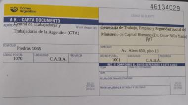 La CTA intima al gobierno por una urgente convocatoria al Consejo del Salario