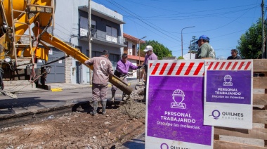El Municipio avanza con los trabajos de reparación de las calles en el barrio La Colonia de Quilmes Oeste