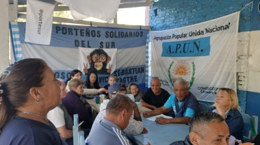 Apoyo a Axel Kicillof: Porteños Solidarios del Sur realizó una reunión política junto a APUN