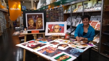 Maricel Lasetz, vecina de Avellaneda y pionera en ilustrar con bolígrafos comunes de colores
