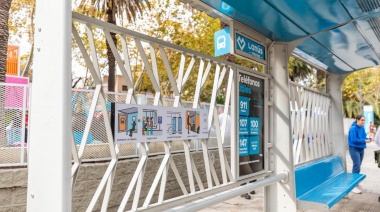 Lanús Gobierno presentó las nuevas paradas inclusivas de transporte público