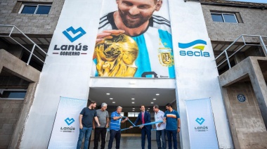 Lanús Gobierno inauguró el Microestadio Lionel Messi en el Parque Central Las Colonias