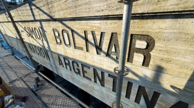 Monumento a Simón Bolívar: la Ciudad comenzó la restauración de una obra histórica del Parque Rivadavia