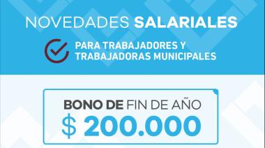 Lanús Gobierno entregará un bono de $200.000 y un aumento del 10% para las y los trabajadores municipales