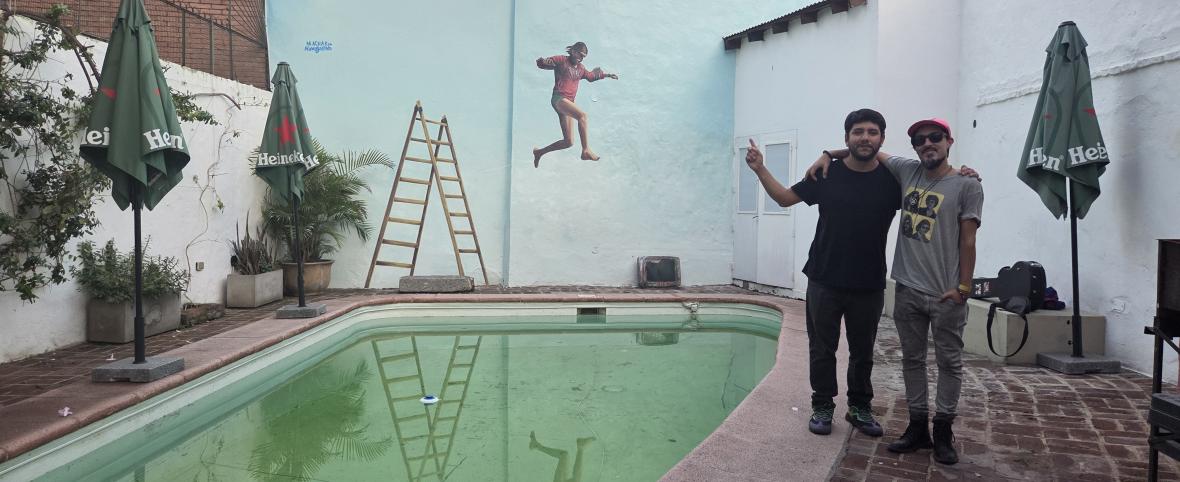 Un mural en homenaje a Charly García ya puede verse en La Fábrica