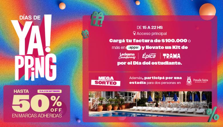 Días Yapping en Alto Avellaneda, una semana con descuentos de hasta el 50%, regalos y sorteo especial!