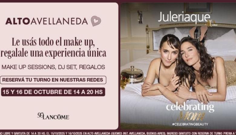 Alto Avellaneda celebra el Día de la Madre con una experiencia de belleza junto a Juleriaque