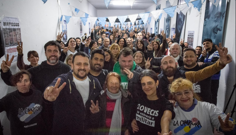 A un año de la condena de Cristina, Emmanuel Santalla y Lucia Cámpora encabezaron encuentro en Avellaneda