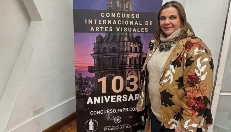 Patricia Saporiti logró el 3° puesto en el Primer  Concurso Internacional de Artes Plásticas Palacio Barolo