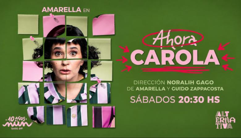 “Ahora Carola”: una comedia sobre el tiempo y las urgencias llega al NÜN Teatro Bar