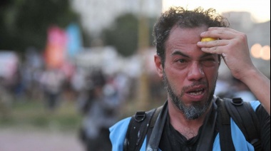 Varios trabajadores de prensa resultaron heridos por balas de goma durante la represión