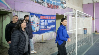 Avanzan las obras en la sociedad de fomento Barrio General Belgrano