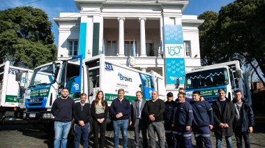 El municipio de Alte Brown presentó camiones de última generación para la recolección de residuos