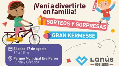 Día de las Niñeces: Invitan a festejar en familia en el  Parque Municipal Eva Perón