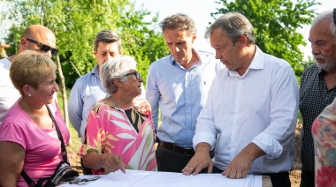 Pusieron en marcha una obra hidráulica en la localidad de Glew que beneficiará a más de 5 mil vecinos