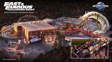 Universal Studios:  Hollywood Drift será la montaña rusa más rápida del portafolio de Universal Destinations & Experiences