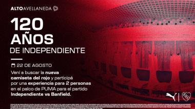 Independiente presenta su nueva camiseta con una acción especial en Puma Alto Avellaneda