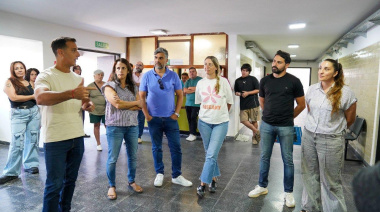 Julián Álvarez recorrió el inicio de las obras del nuevo centro comunitario de salud mental en el CAPS Ramón Carrillo