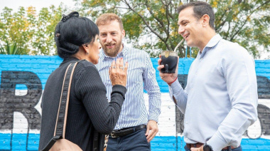 Julián Julián Álvarez y Federico Otermín recorrieron obras del corredor l Lynch,